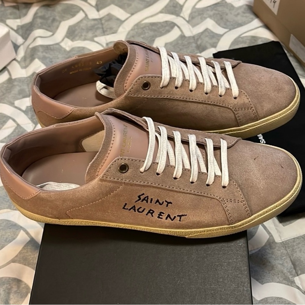 Saint Laurent clay color sneakers